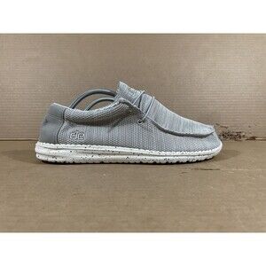 Hey Dude Wally Sox Size 11 Mens Ash Gray Shoes Comfort Slip On Loafers Sneakers